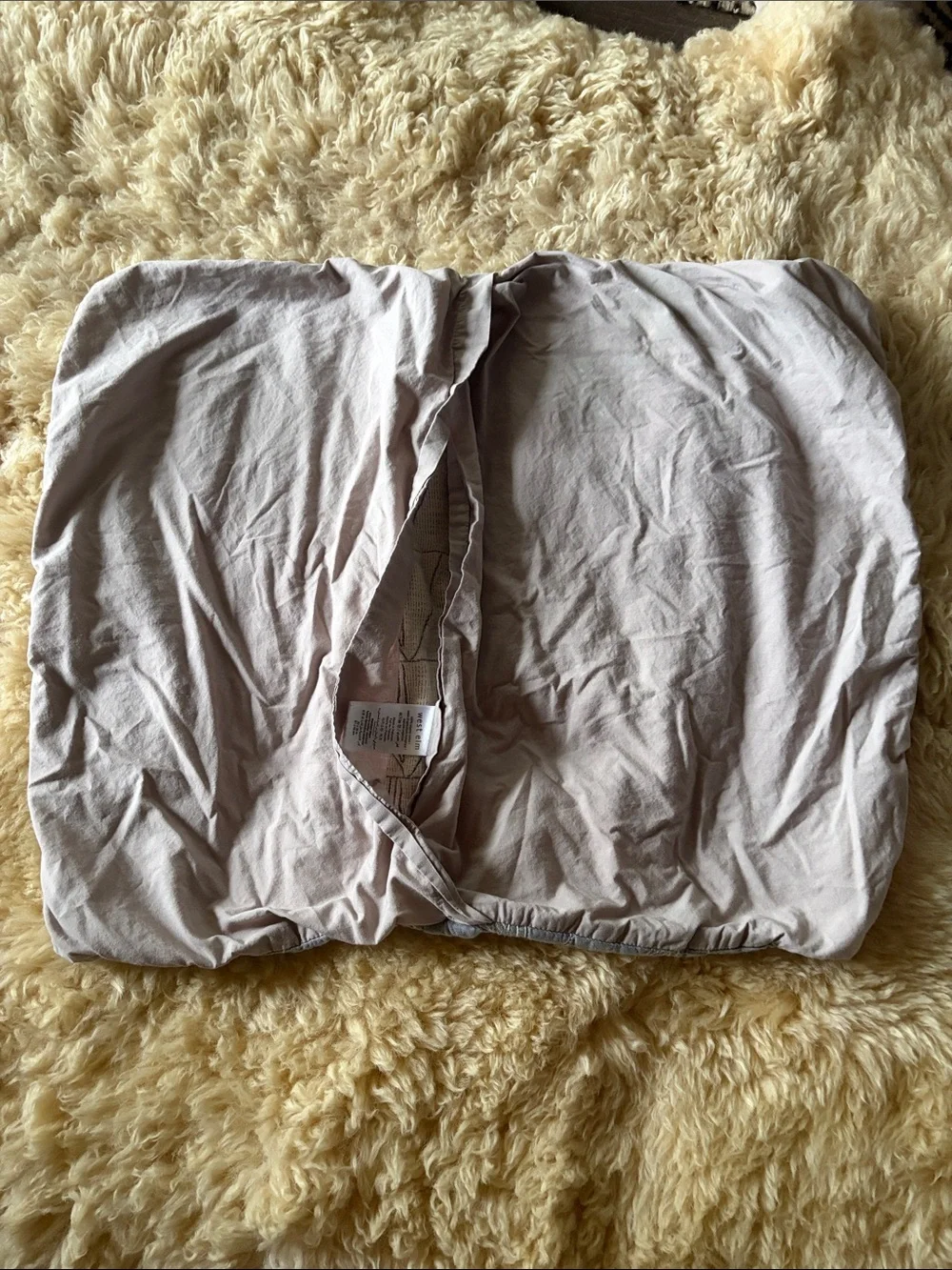 West Elm pillow covers. standard. Light Gray